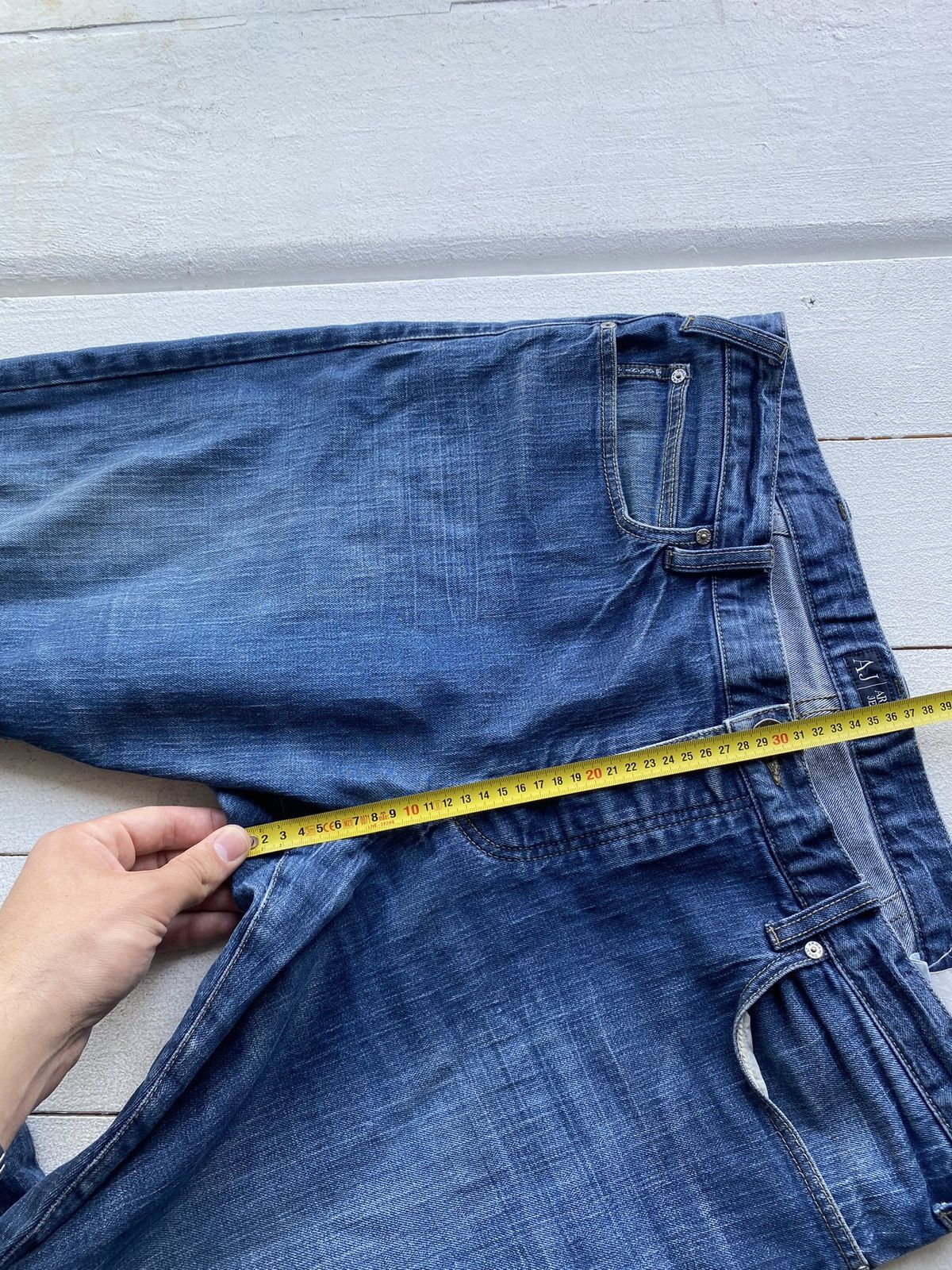 Designer × Giorgio Armani × Vintage Giorgio Armani Jeans Blue 36 Relaxed Straight Designer Size US 36 / EU 52 - 13 Thumbnail