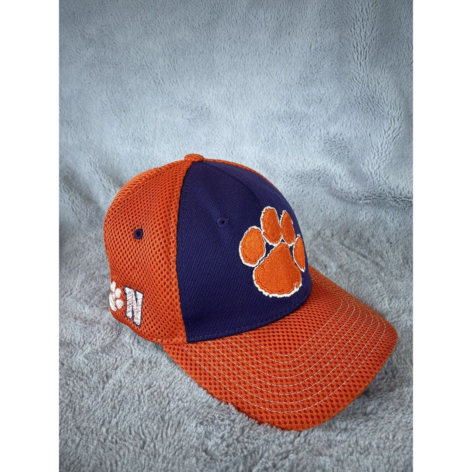 Zephyr Clemson Tigers Fitted Hat Zephyr Medium Large Orange Purple Size ONE SIZE - 2 Thumbnail