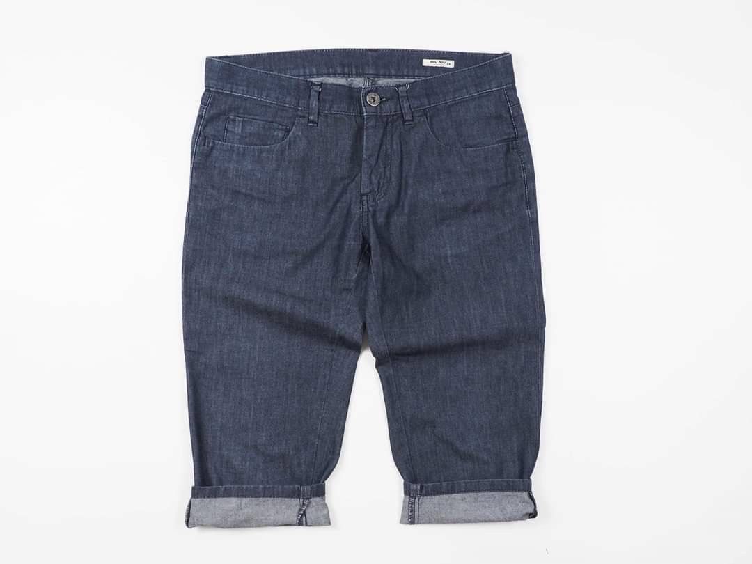 Miu Miu Miu Miu three quarters pants denim Size 28" / US 6 / IT 42 - 11 Thumbnail