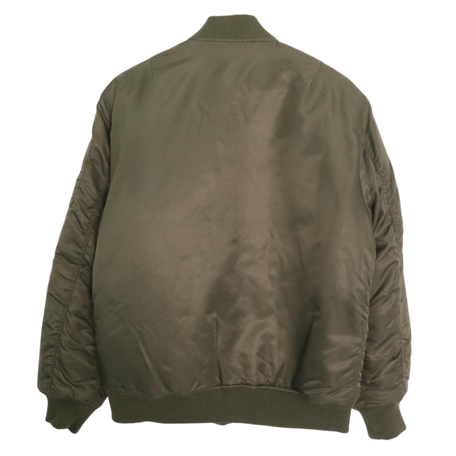 Number (N)ine NUMBER NINE LOGO MA-1 BOMBER JACKET OLIVE Size US M / EU 48-50 / 2 - 5 Thumbnail