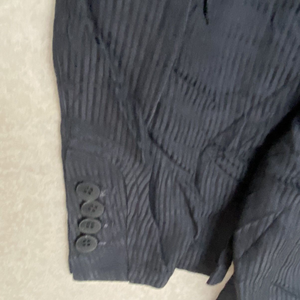 Other Vintage Black Wool Blazer With A Distressed Touch Blazer L Size US L / EU 52-54 / 3 - 6 Thumbnail