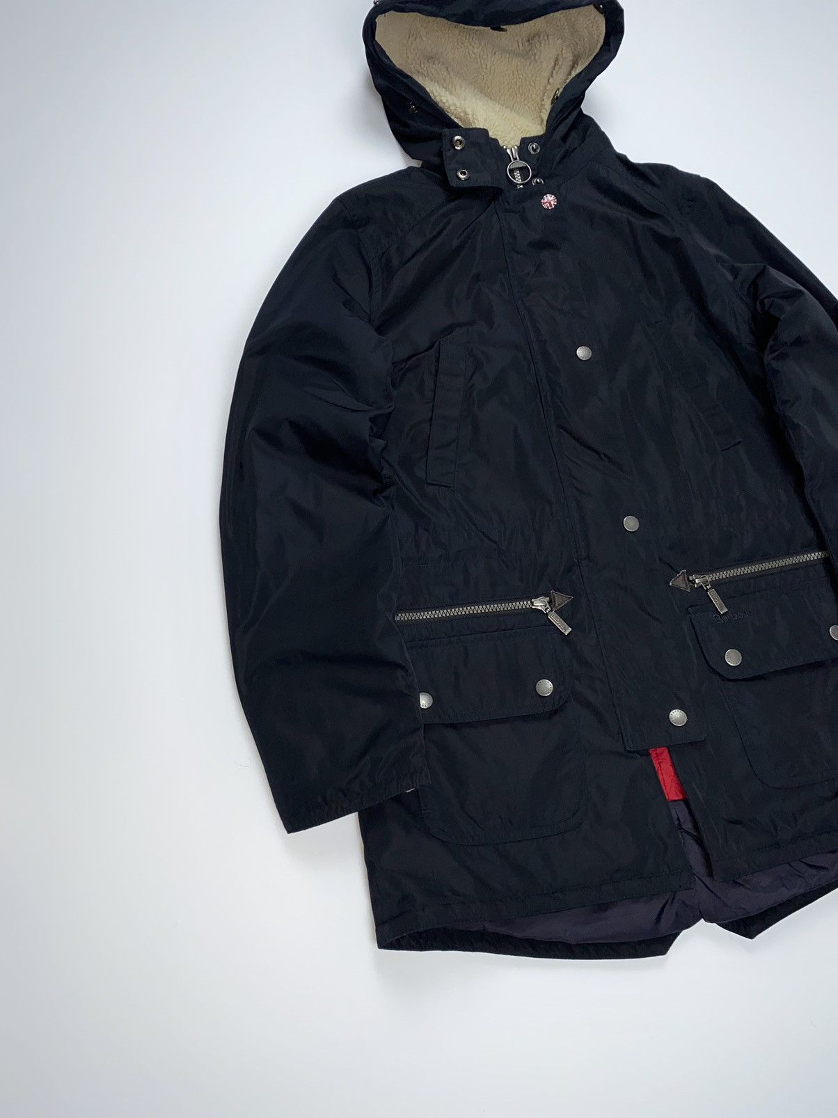 Barbour 🚨 Barbour DECK COAT vintage nylon jacket parka zip woman’s 6 Size M / US 6-8 / IT 42-44 - 3 Thumbnail