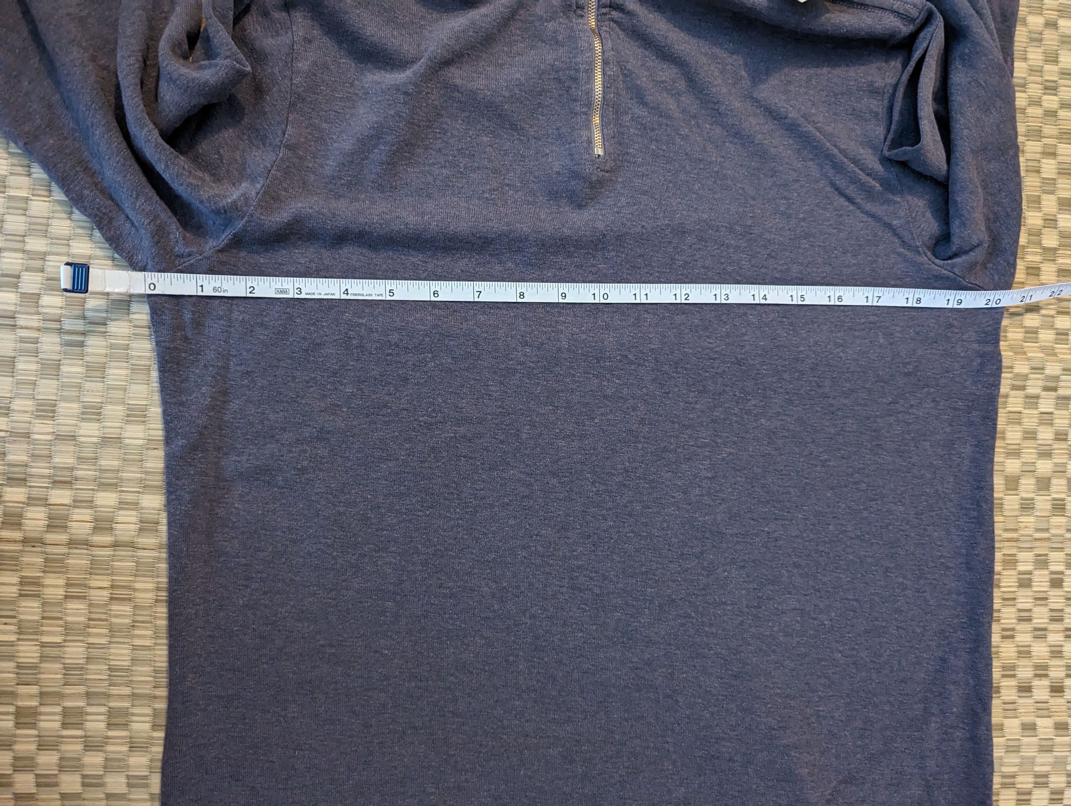 NWT Jungmaven IWEYOU Hemp Merino Wool 1/4 Zip Sweatshirt