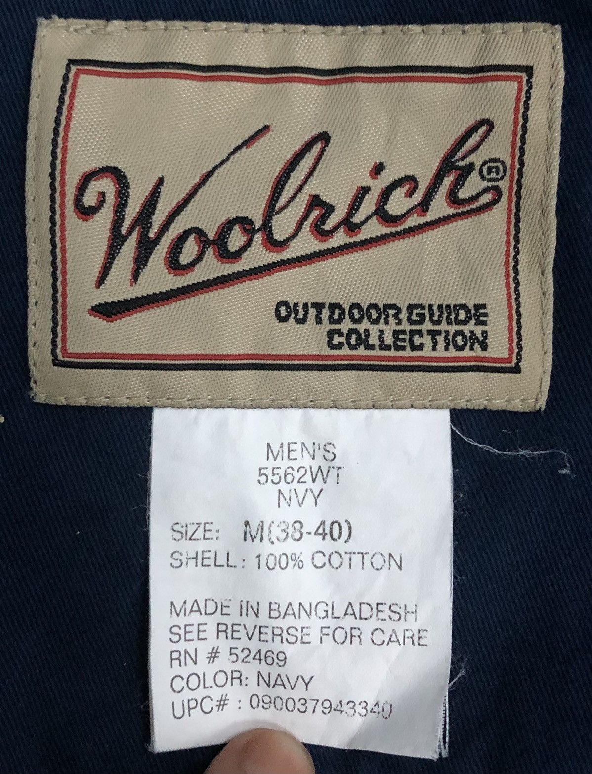Vintage Woolrich Outdoor Guide Collection Men's Navy Button-Up Shirt Size US M / EU 48-50 / 2 - 16 Thumbnail