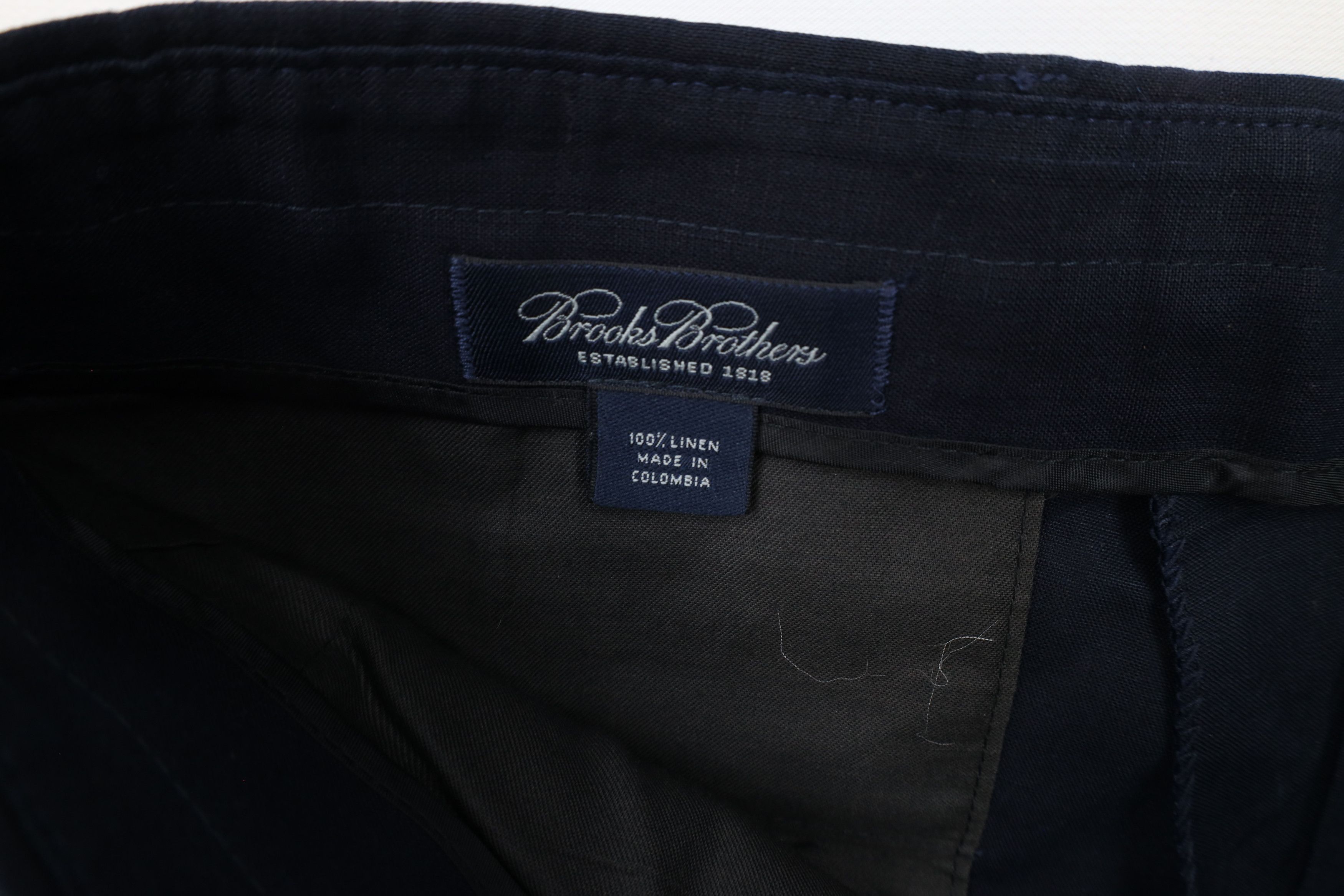 Brooks Brothers × Vintage Vintage 90s Brooks Brothers Cuffed Wide Leg Chino Pants Size US 32 / EU 48 - 6 Thumbnail