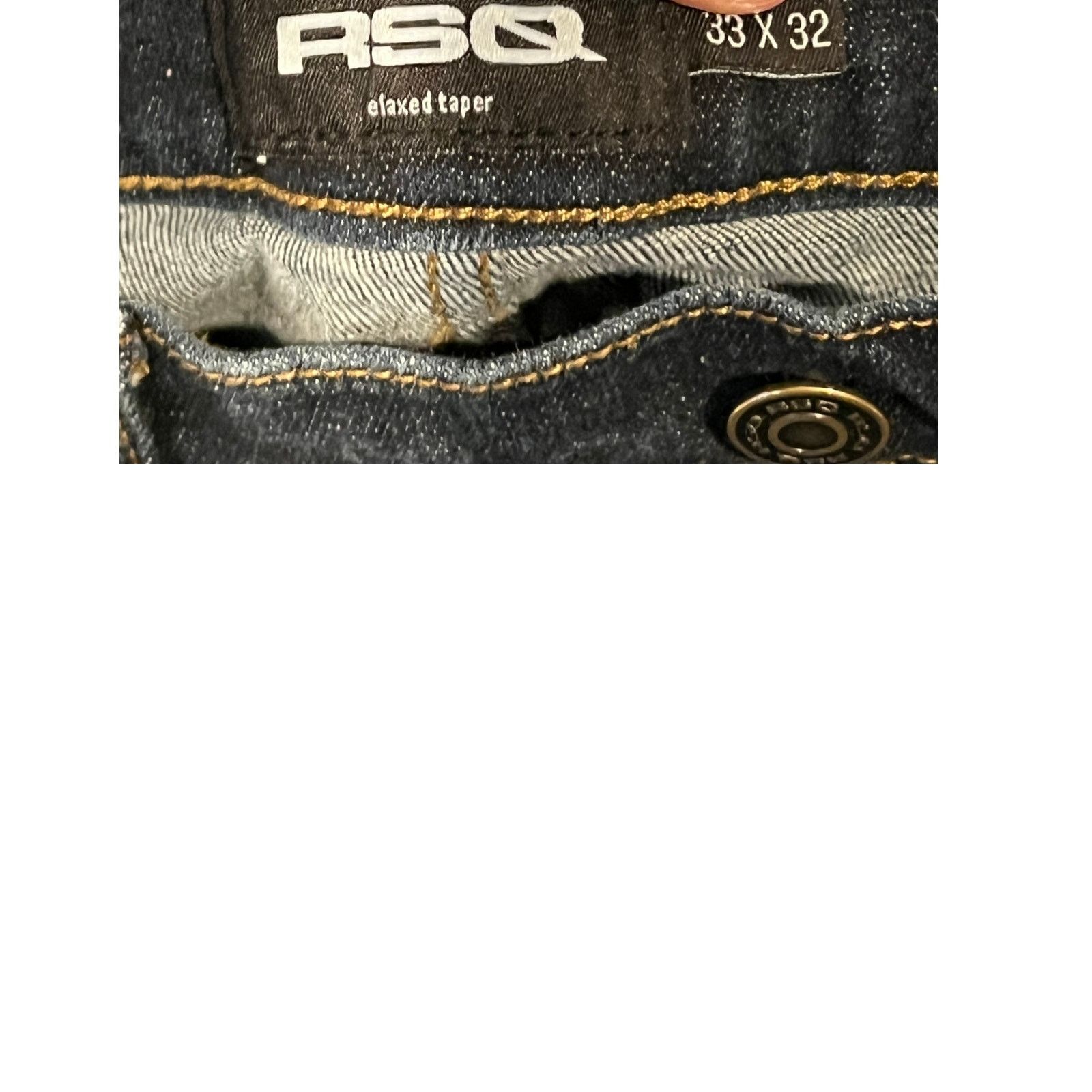 Rsq RSQ Relaxed Taper Slim Straight Jeans Mens 33x32 Size US 33 - 5 Thumbnail