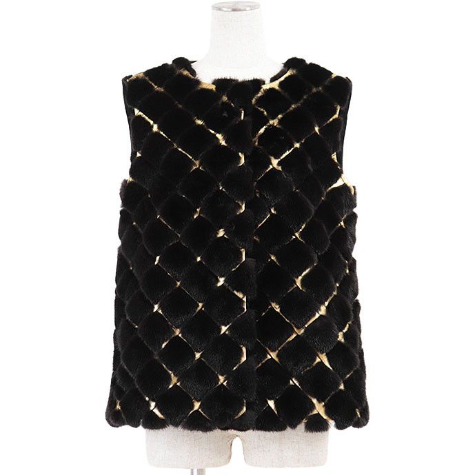 Other Other BRASCHI Loro Piana NAFA Mink Fur Vest Natural Material Outerwear DUTY FREE for USA Size ONE SIZE - 1 Thumbnail