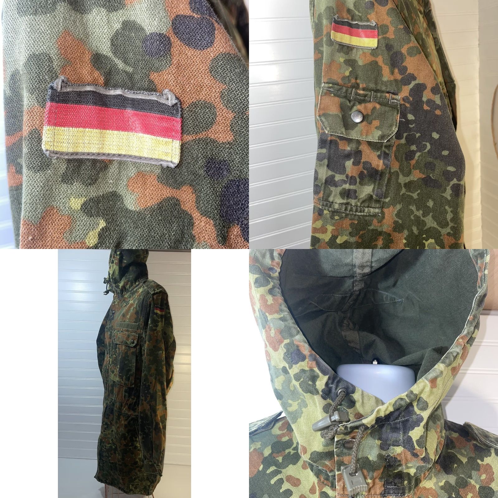 GmbH VINTAGE Kohler GMBH German Army Jacket Men Large Flecktarn Camo Military Combat Jacket Size US L / EU 52-54 / 3 - 9 Thumbnail