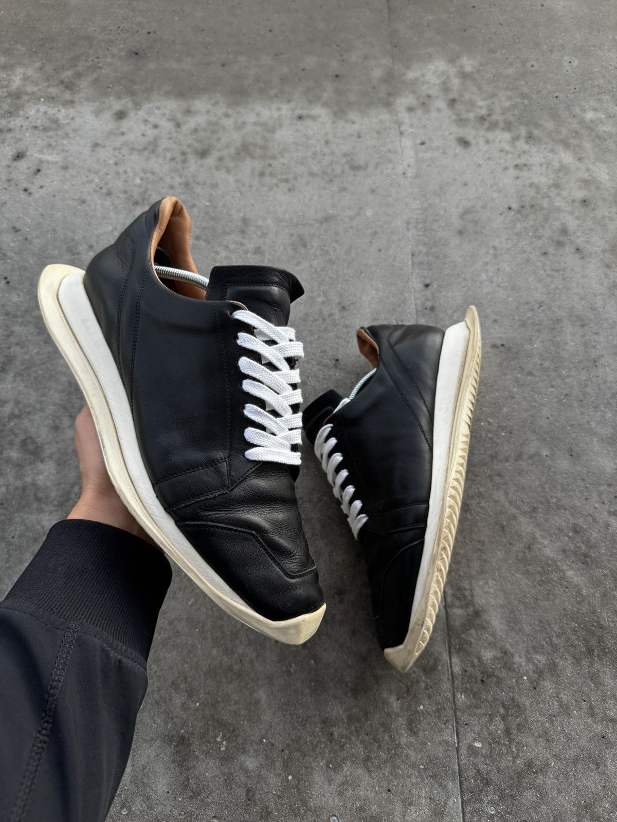 Rick Owens Rick Owens oblique Lace Up Runner sneakers archive designer Size US 9 / EU 42 - 1 Thumbnail