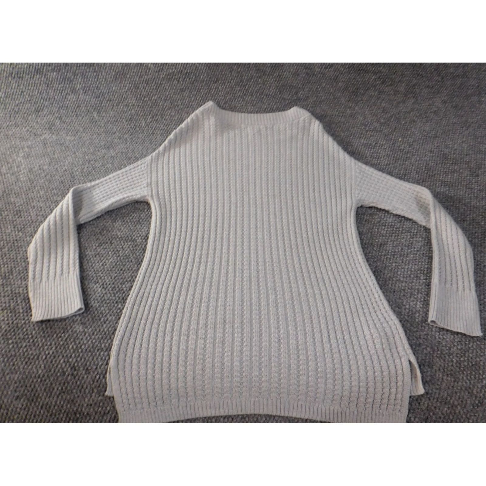 Ann Taylor Ann Taylor Sweater Womens Medium Gray Knit Pullover Long Sleeve Casual Size M / US 6-8 / IT 42-44 - 7 Thumbnail