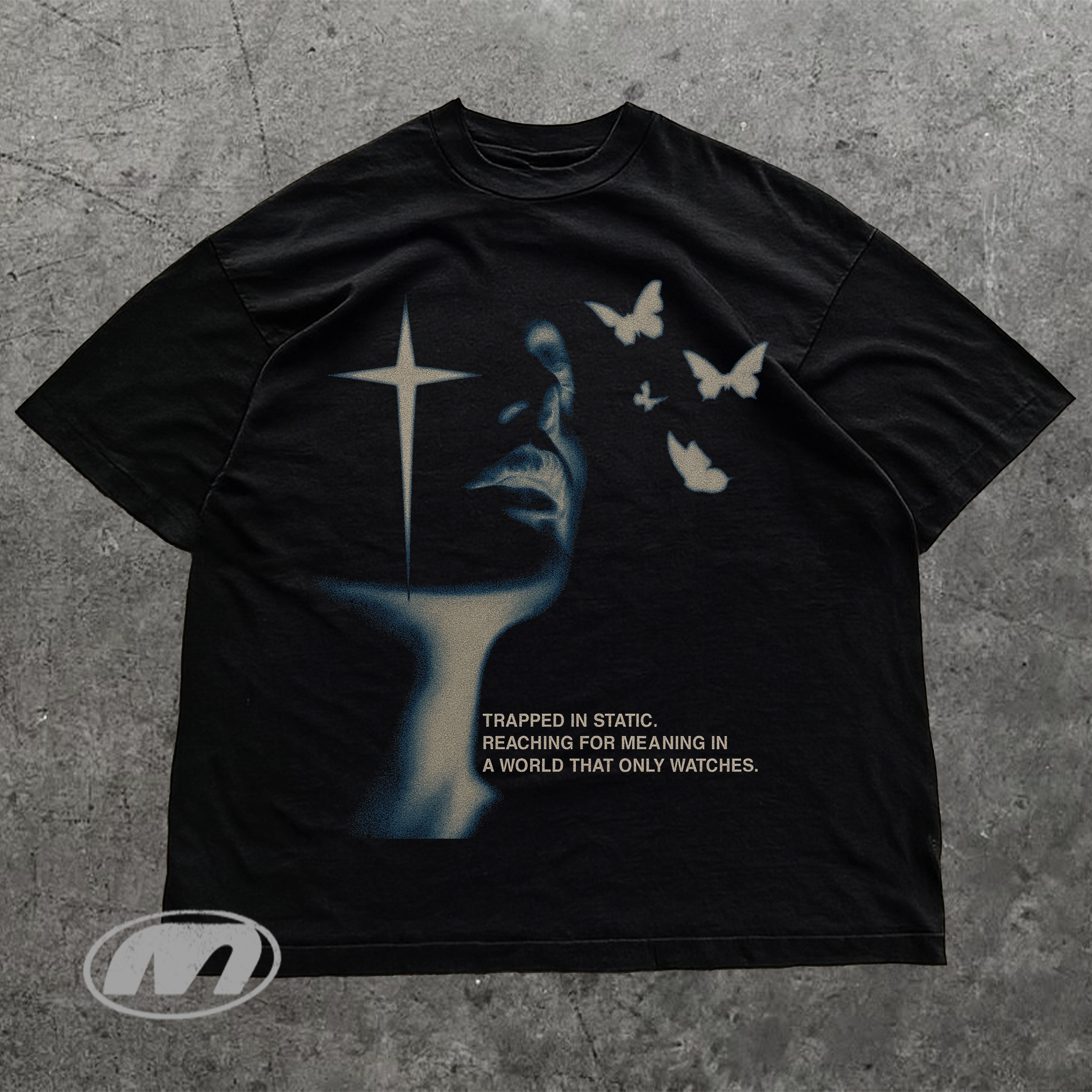 Japanese Brand MISFIT Graphic Tee – Vintage Y2K Streetwear Black Shirt Size US XL / EU 56 / 4 - 1 Thumbnail