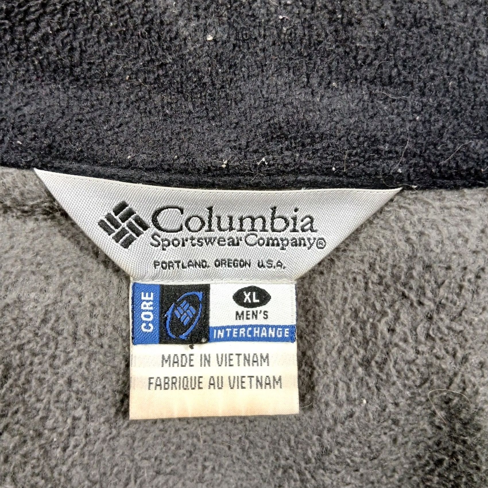 Vintage Columbia Men's XL Gray Fleece Jacket Interchange Full Zip 3-in-1 Upright PFG Casual Mens Size US XL / EU 56 / 4 - 4 Thumbnail