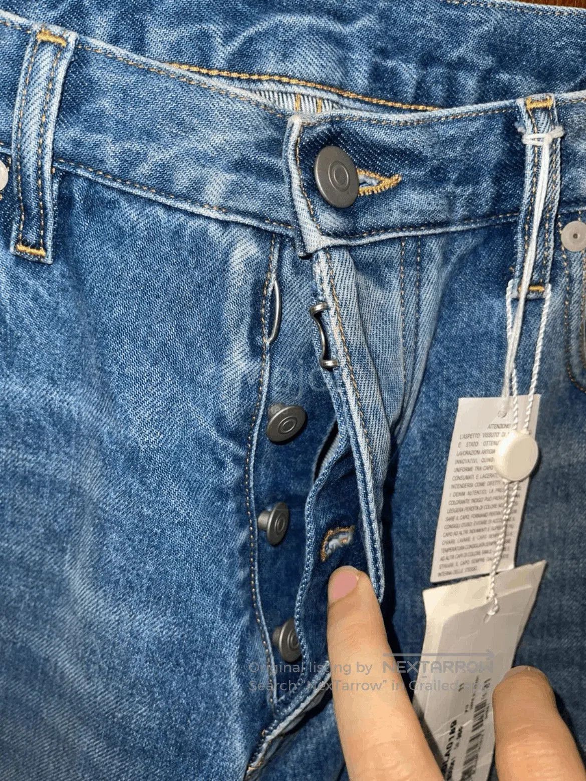 Maison Margiela Maison Margiela Classic Cut Washed Denim. Size US 31 - 4 Thumbnail