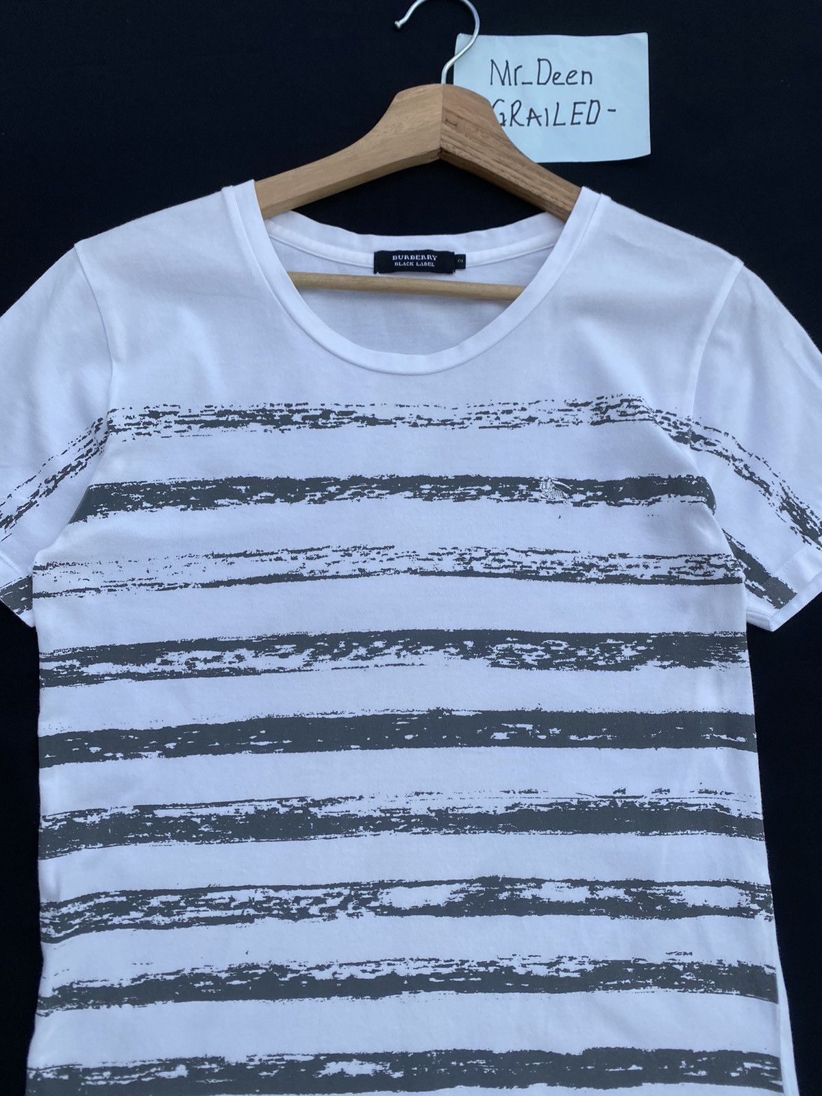 Burberry Vintage Burberry Black Label Stripes Tshirt Size US S / EU 44-46 / 1 - 6 Thumbnail