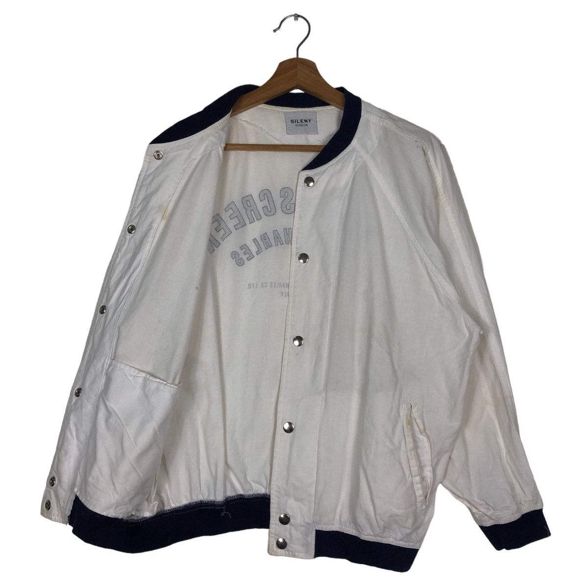 Hysteric Glamour 🔥Vtg Bomber Jacket Silent Screen Big Logo Spell Out Size US M / EU 48-50 / 2 - 11 Thumbnail
