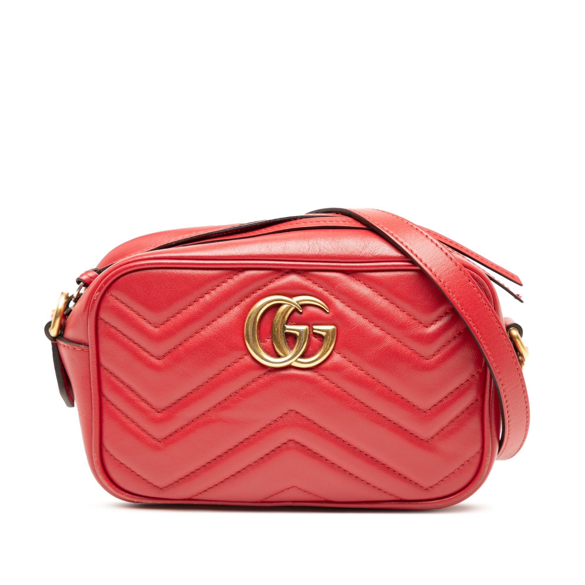 Gucci Mini GG Marmont Matelasse Leather Crossbody Size ONE SIZE - 1 Thumbnail