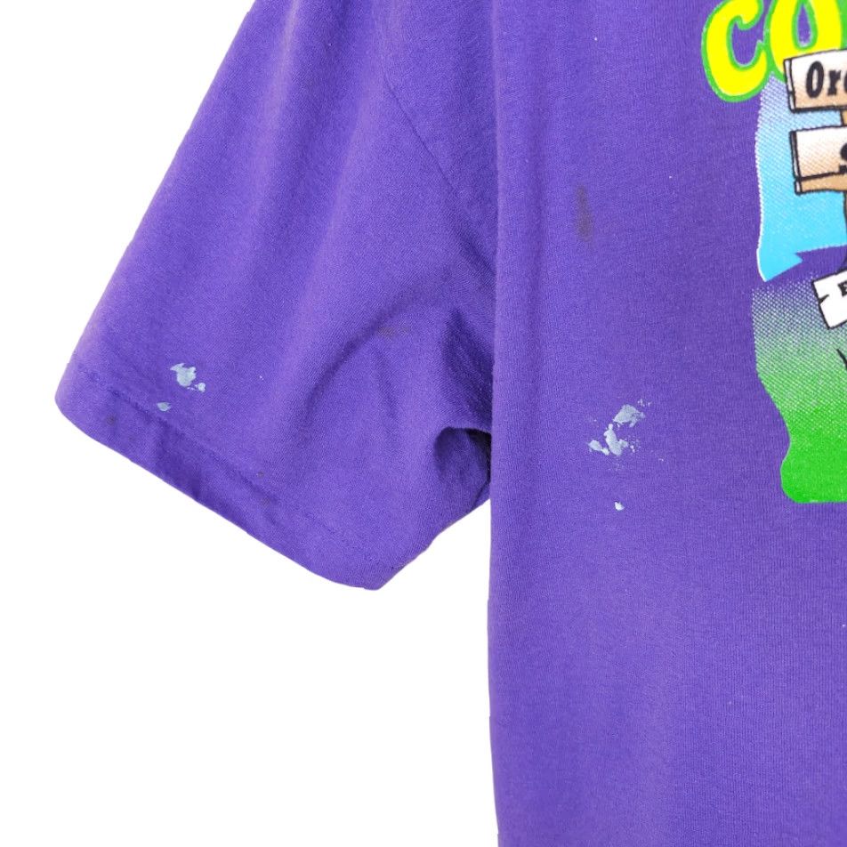 Hanes VINTAGE Hanes T Shirt Mens Size Large Purple 90s Country Spirit Run Short Sleeve Crew Neck Cotton Blend Size US L / EU 52-54 / 3 - 4 Thumbnail