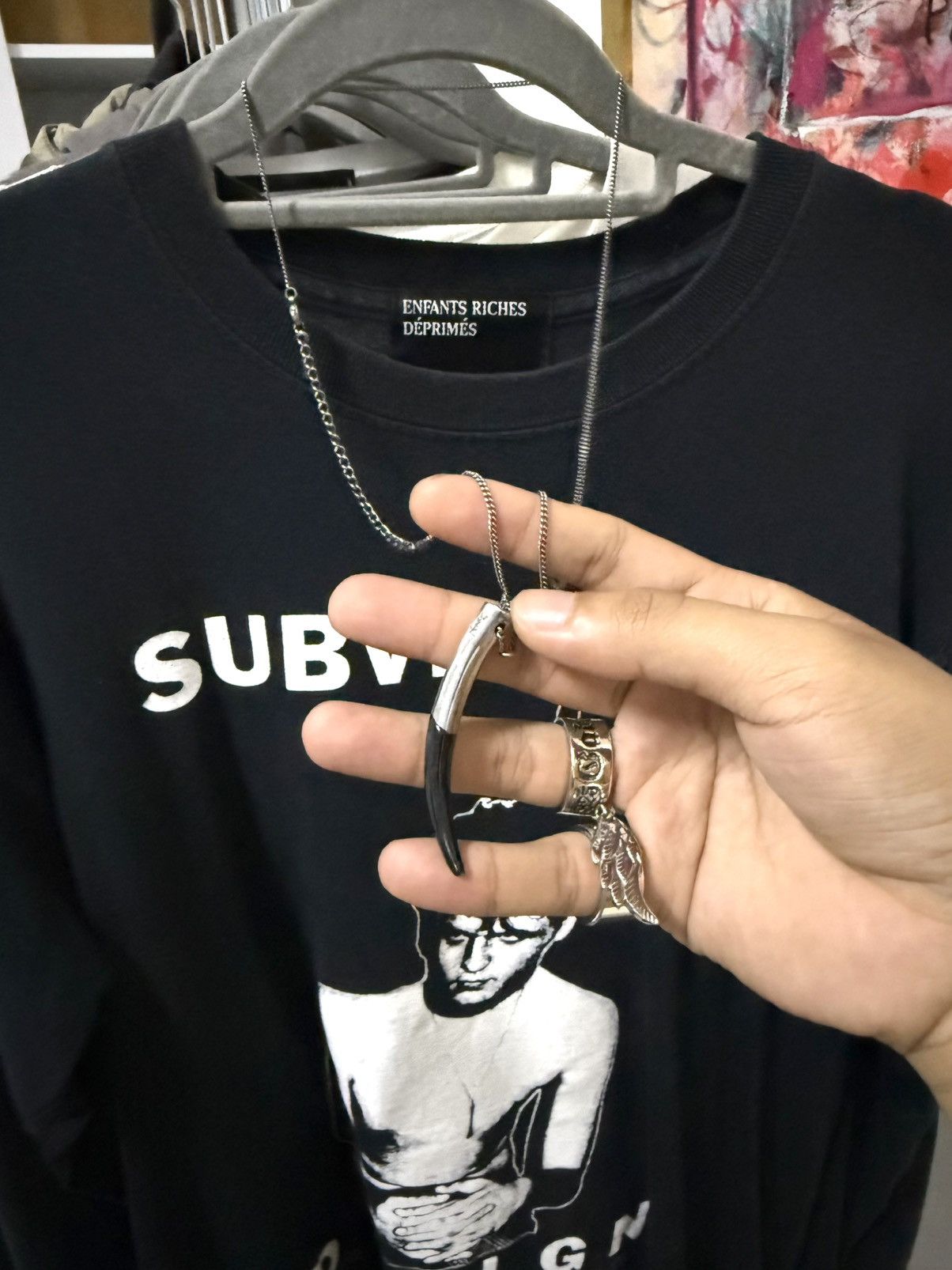 Saint Laurent Paris Saint laurent paris Silver horn mombasa necklace Size ONE SIZE - 1 Thumbnail