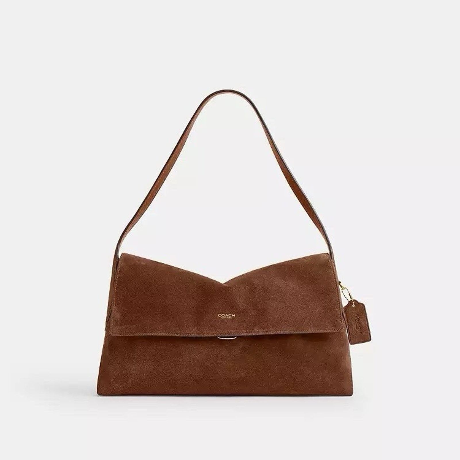 Coach NWT Coach Chelsea Shoulder Bag 36 Warm Brown CDT20 Suede Size ONE SIZE - 7 Thumbnail