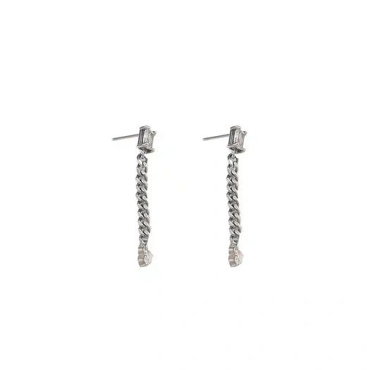 Jewelry × Vintage 925 silver retro punk earrings Size ONE SIZE - 4 Thumbnail