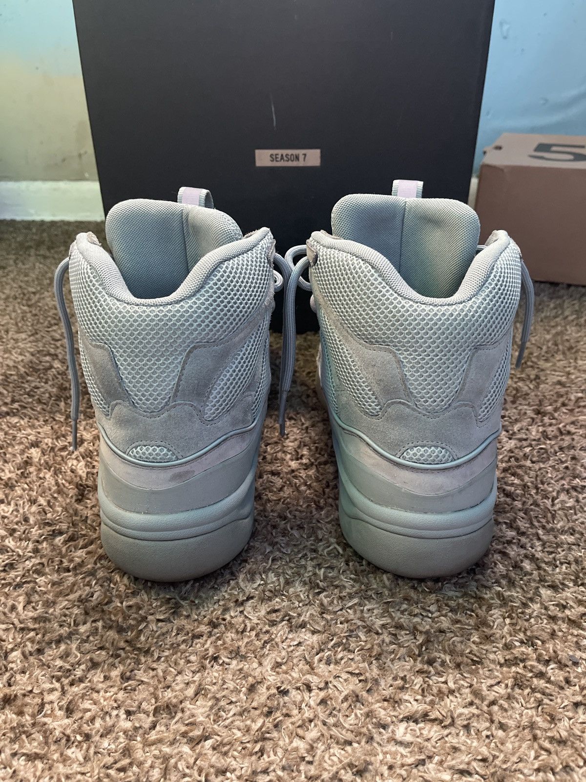 Adidas Yeezy Season 7 Desert Boot “HOUSE BLUE” Size US 12 / EU 45 - 5 Thumbnail