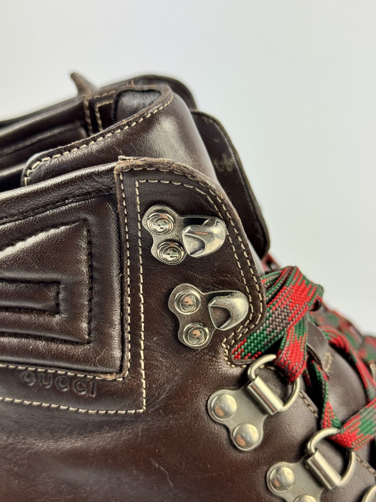Gucci GUCCI LEATHER HIKING BOOTS Size US 9.5 / EU 42-43 - 11 Thumbnail