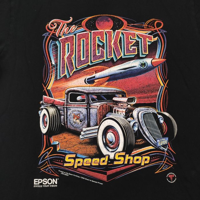 Racing The Rocket speed shop Epson Hot Rod car Design | Grailed