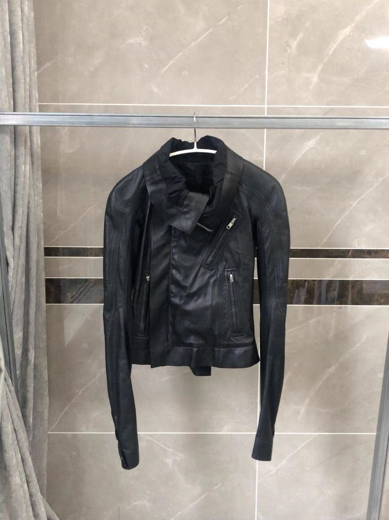 Rick Owens Rick Owens Motorcycle Dark Leather Jacket Size XS / US 0-2 / IT 36-38 - 1 Thumbnail