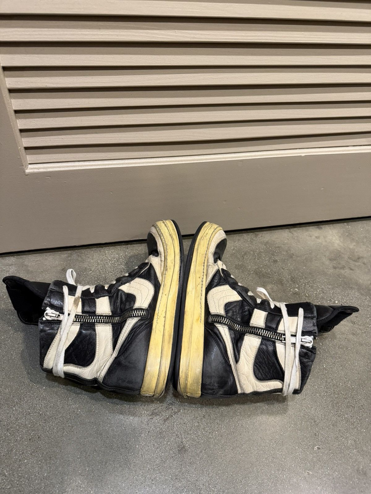 Rick Owens AW06 Oreo Geobasket Dunks Size US 9.5 / EU 42-43 - 5 Thumbnail