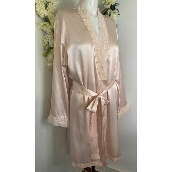 Vintage Vintage Morgan Taylor Intimates Robe Pink Women's Size Large Size ONE SIZE - 2 Thumbnail