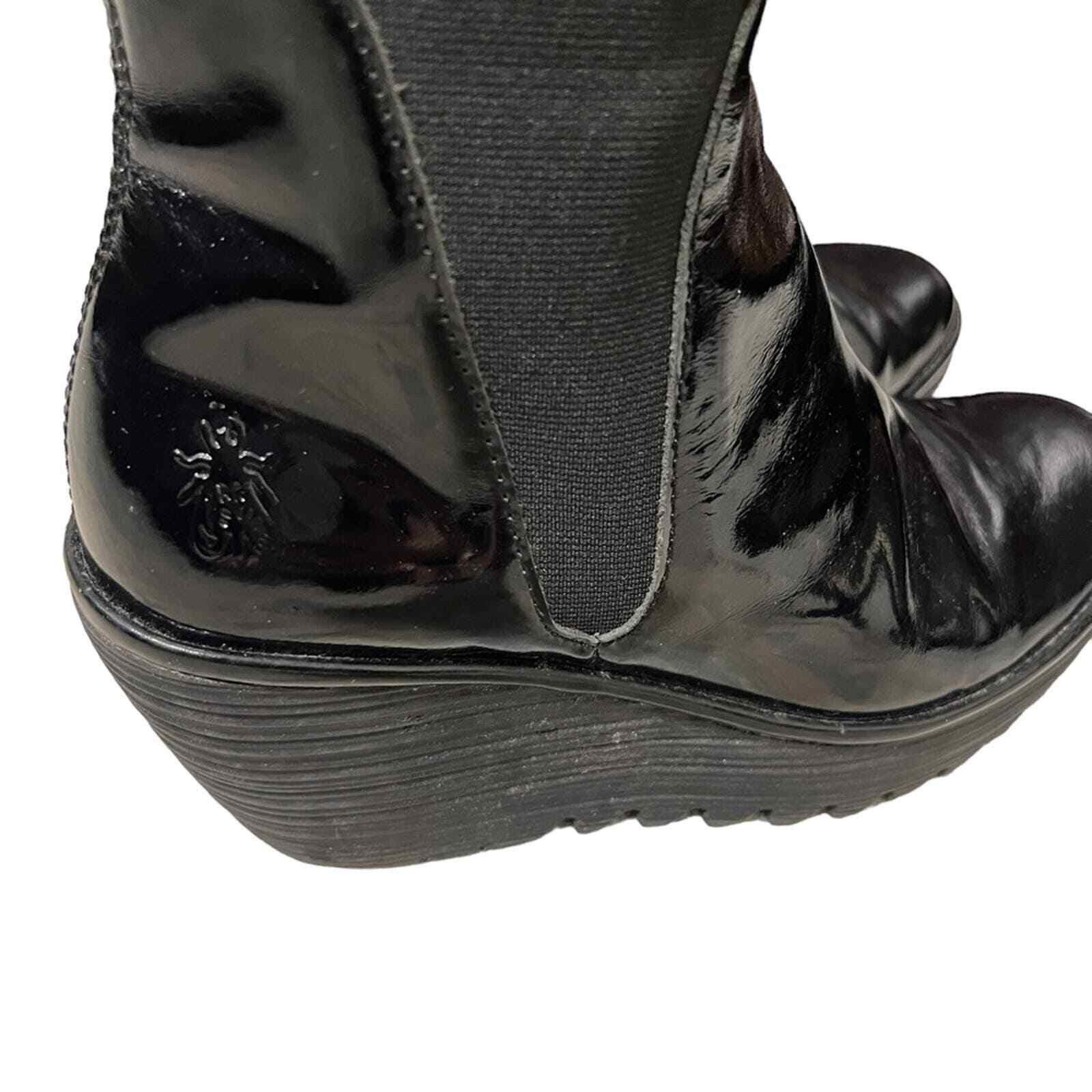 Fly London Fly London Yoss Patent Leather Platform Ankle Boot Size US 6.5 / IT 36.5 - 6 Thumbnail