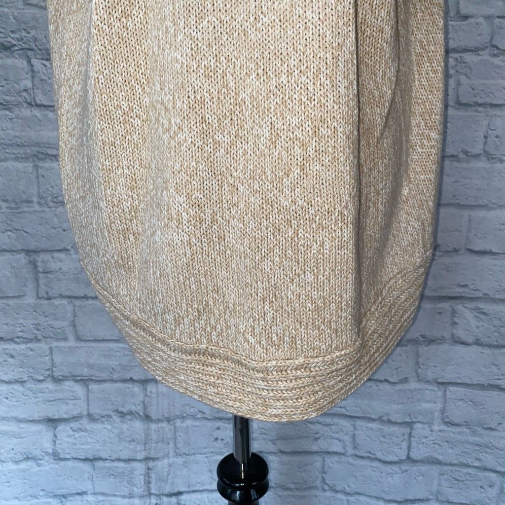 Express Express women L open front short sleeve knit cardigan beige Size L / US 10 / IT 46 - 8 Thumbnail