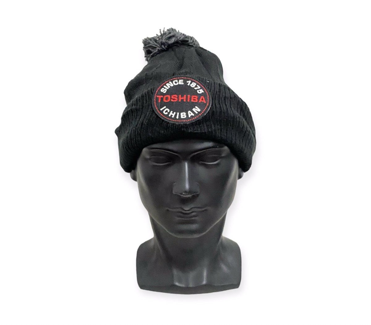 Vintage Toshiba Bobble Beanie Hat