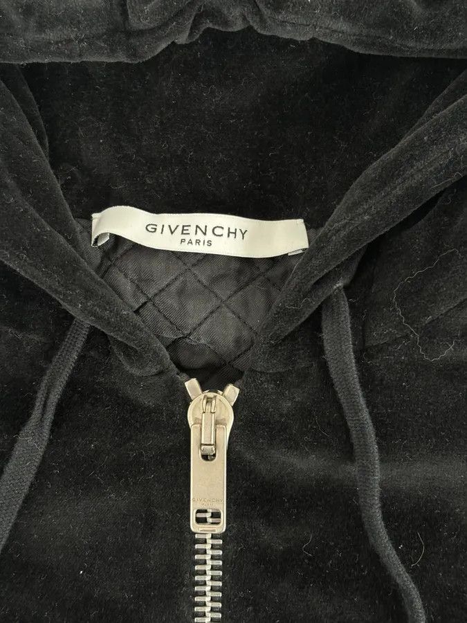 Givenchy 2010s Givenchy Black Premium Velvet Hybrid Hooded Jacket Size US M / EU 48-50 / 2 - 8 Thumbnail