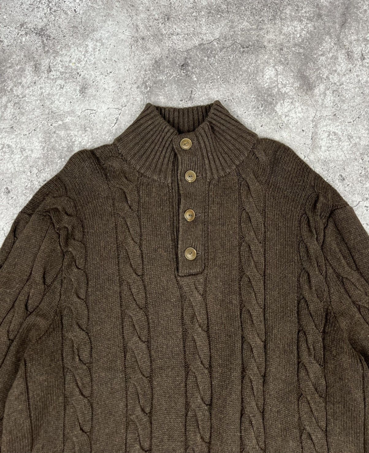 Polo Ralph Lauren Vintage Polo Ralph Lauren Silk Cashmere Knit Sweater Brown Size US XXL / EU 58 / 5 - 4 Thumbnail