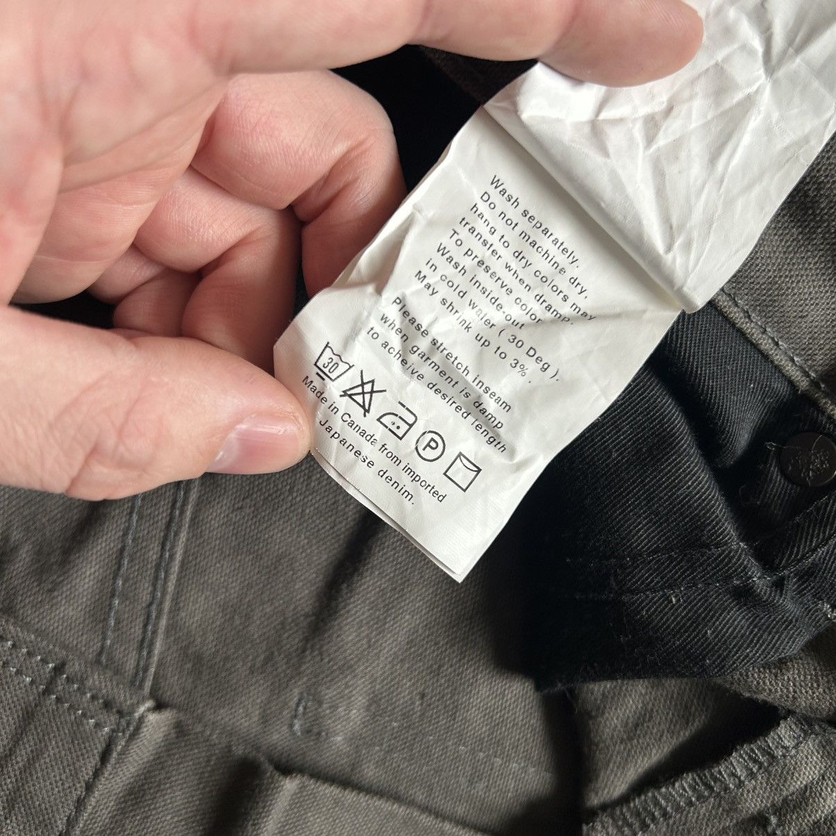 Naked & Famous AUTUMN 2020 Made in Canada BLACK STEEL DUCK CANVAS SELVEDGE Size US 33 - 10 Thumbnail