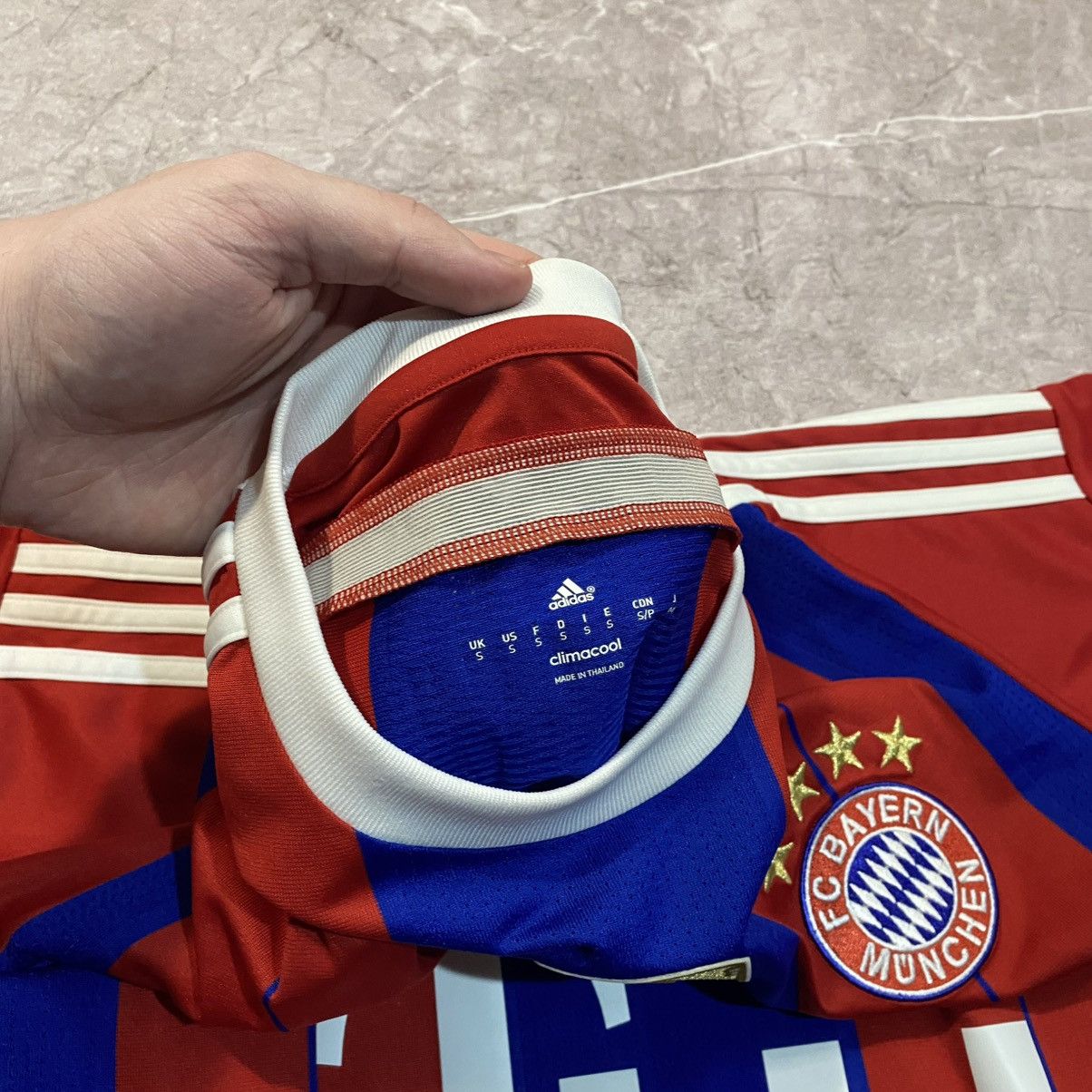 Adidas VINTAGE ADIDAS BAYERN MUNICH TEE BUNDES LIGA SOCCER JERSEY Size US S / EU 44-46 / 1 - 6 Thumbnail