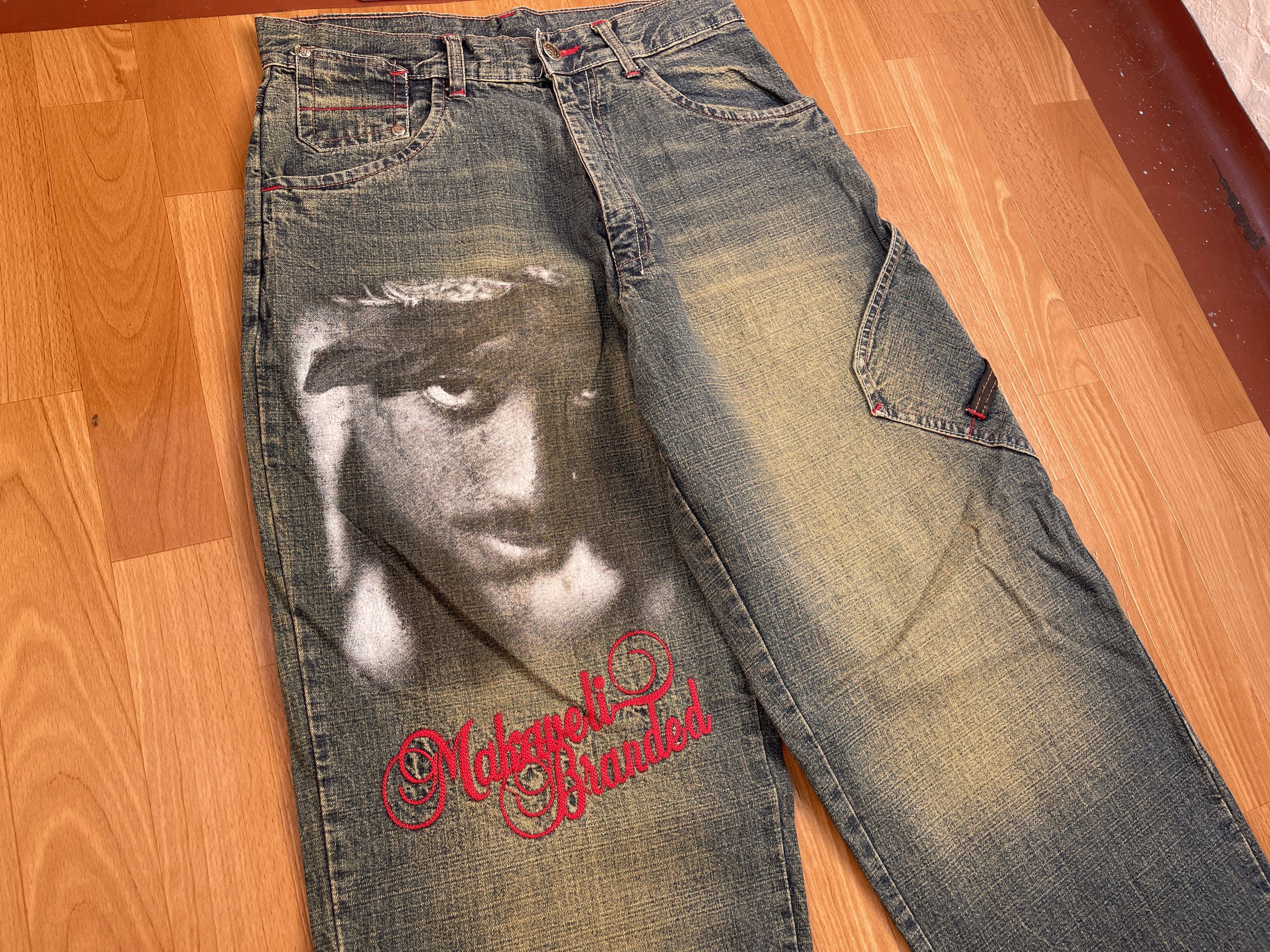 Makaveli MAKAVELI BRANDED jeans, 2Pac, Tupac vintage baggy hip hop 30 Size US 30 / EU 46 - 4 Thumbnail