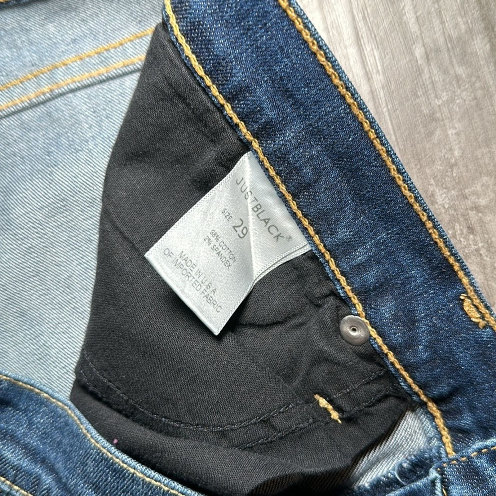 Other Just Black Distressed Boyfriend Jeans - 29 Size 29" - 8 Thumbnail
