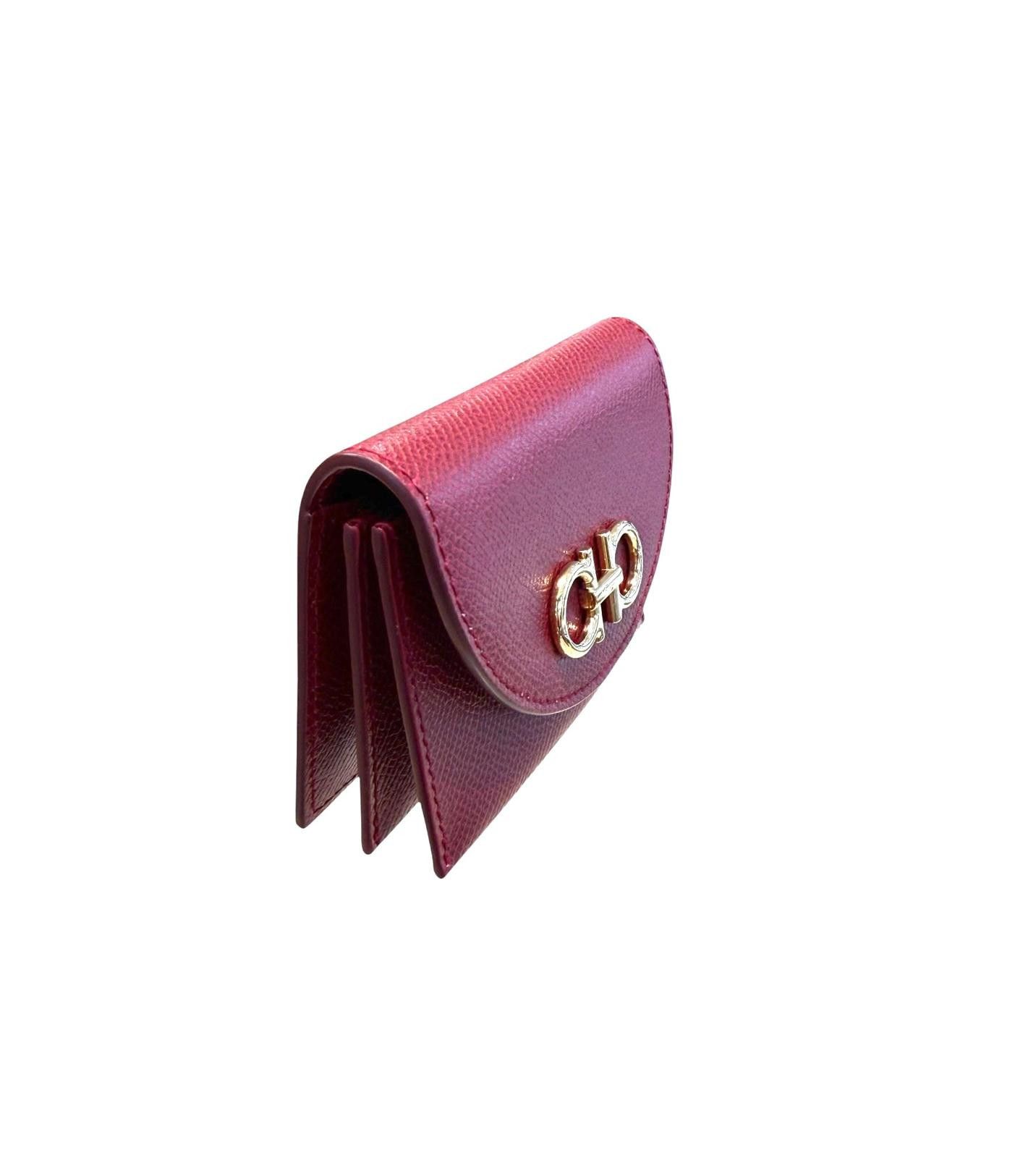 Salvatore Ferragamo Ferraragamo Leather Card Wallet Size ONE SIZE - 3 Thumbnail