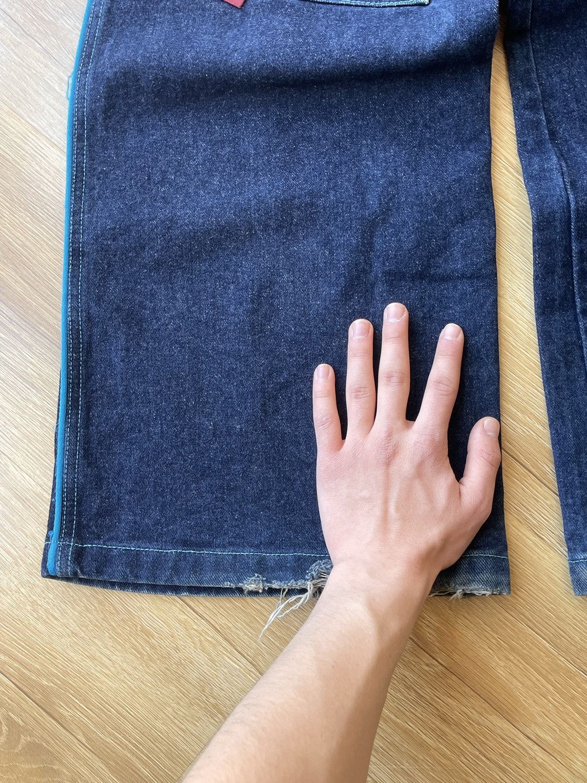 JNCO JNCO Style Resina Baggy Denim Jeans Wide Leg Y2K HipHop 90s Size US 30 / EU 46 - 11 Thumbnail