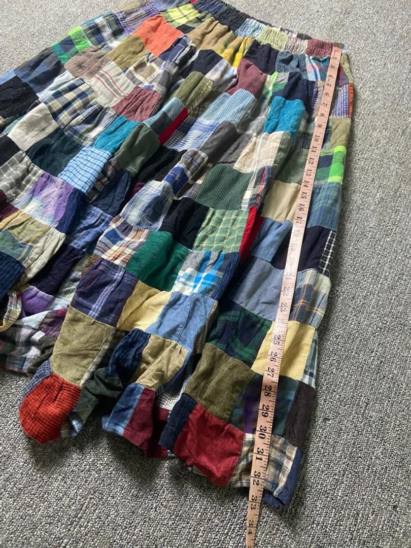 Kapital Unbranded Bohemian Style Patchwork Flare Skirt (183) Size 27" / US 4 / IT 40 - 4 Thumbnail