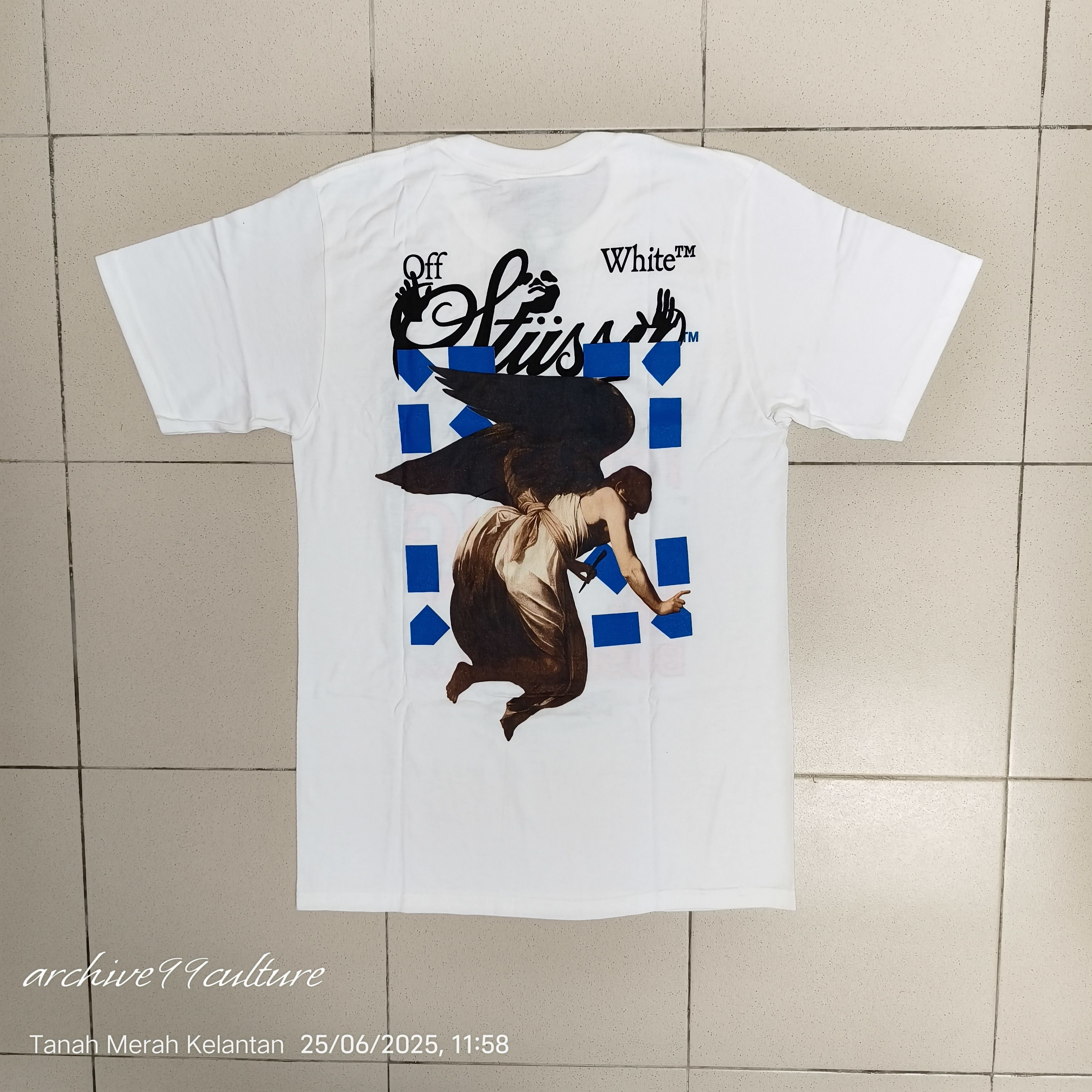 Off-White Fw20 Stussy Virgil Abloh 40th Anniversary World Tour Tee Size US S / EU 44-46 / 1 - 2 Thumbnail