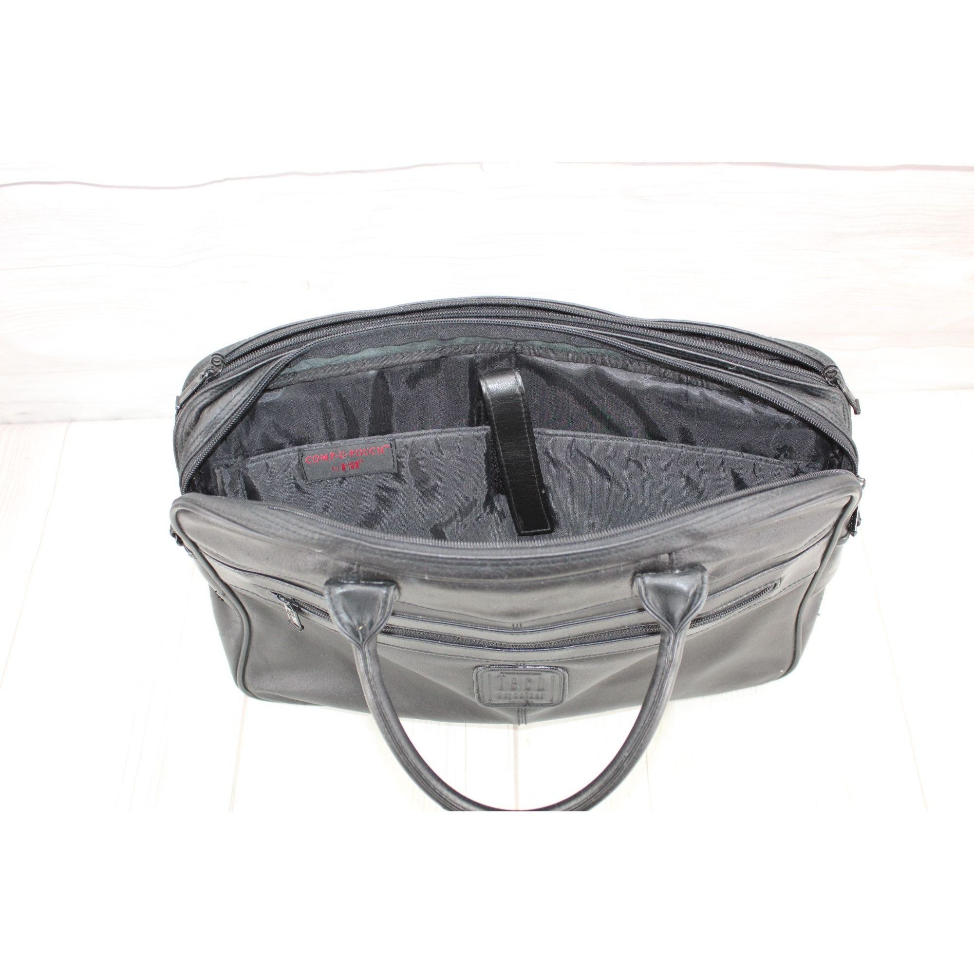 Leather × Other Tech Organizer Handcrafted Computer Briefcase Laptop Size ONE SIZE - 6 Thumbnail