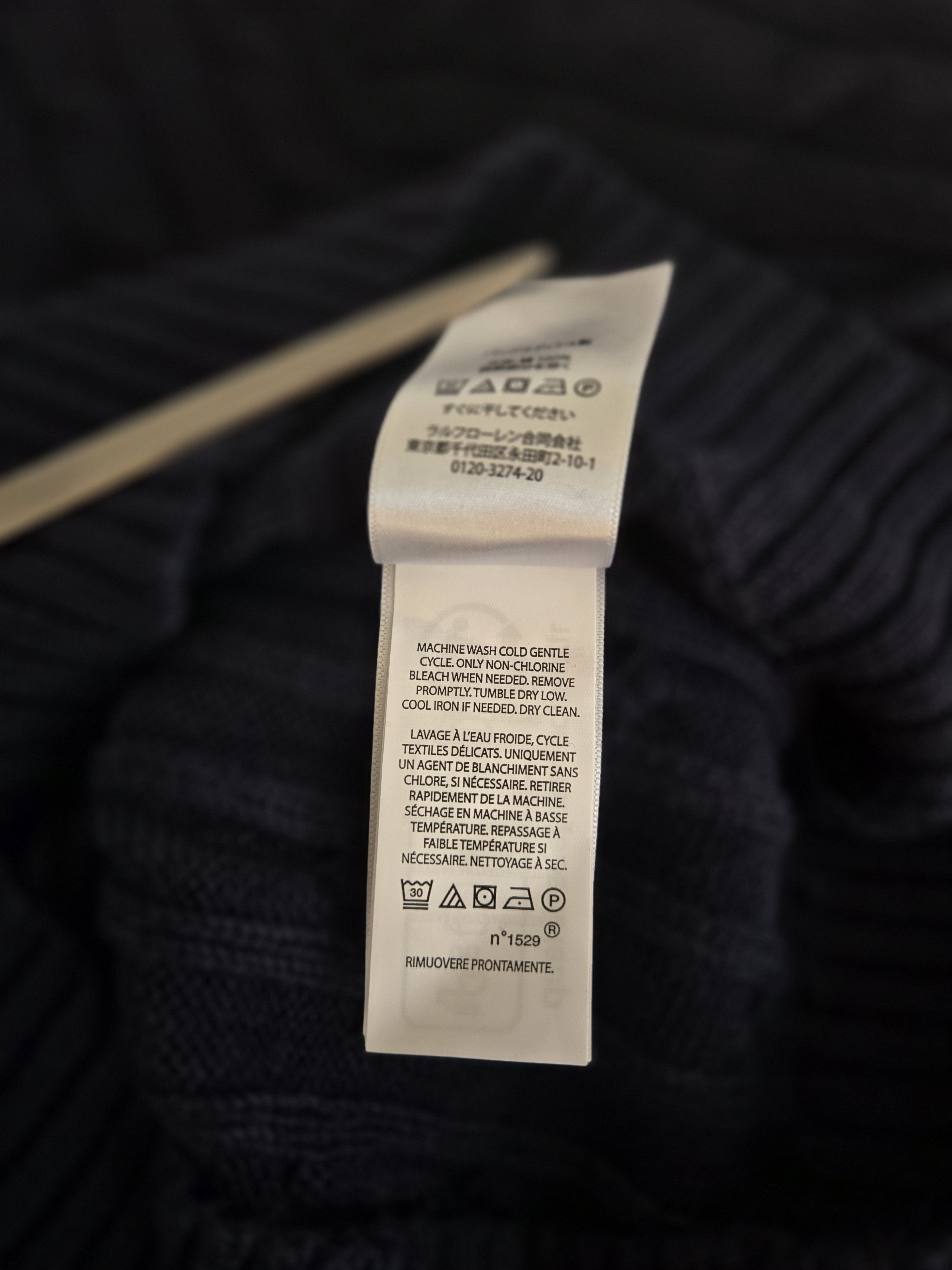Ralph Lauren POLO RALPH LAUREN | Navy Blue Cable Knit Sweater XS Size XS / US 0-2 / IT 36-38 - 10 Thumbnail