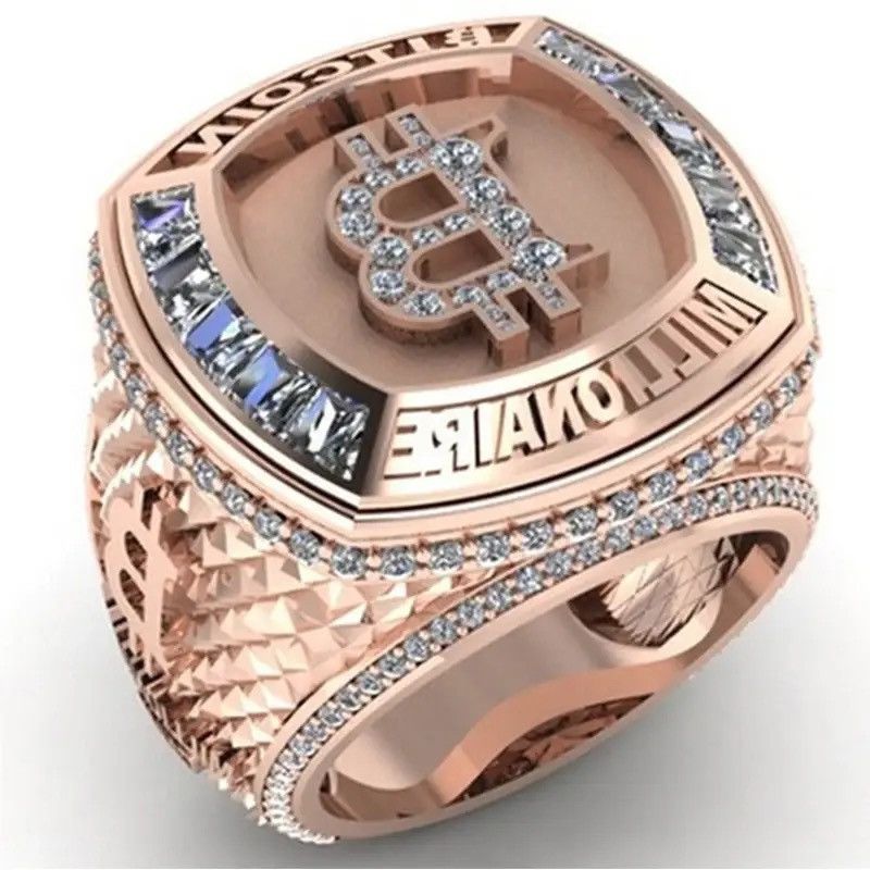 Vintage Luxury Bitcoin Memorial Rings Size ONE SIZE - 3 Thumbnail