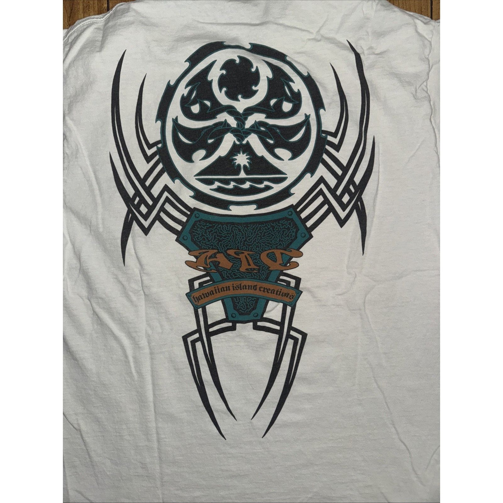 Band Tees × Vintage Hawaiian Island Creations T-Shirt White L Single USA 22x 27 Size US XL / EU 56 / 4 - 9 Thumbnail