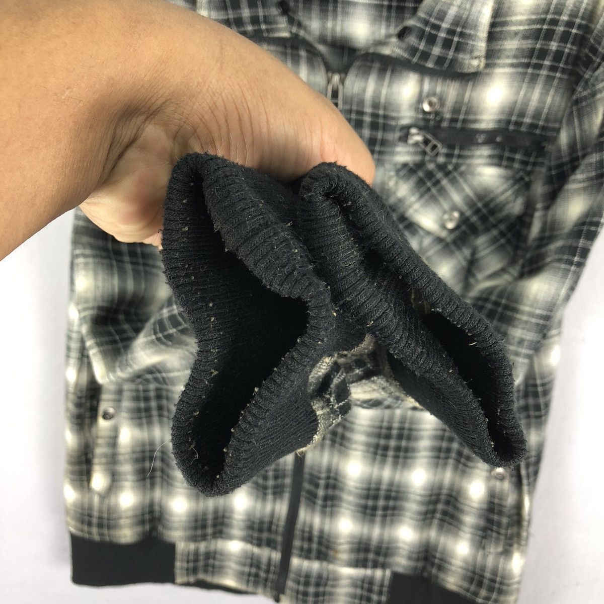 Japanese Brand Vintage Motocycle Jacket Shadow Plaid Checkered Size US M / EU 48-50 / 2 - 9 Thumbnail
