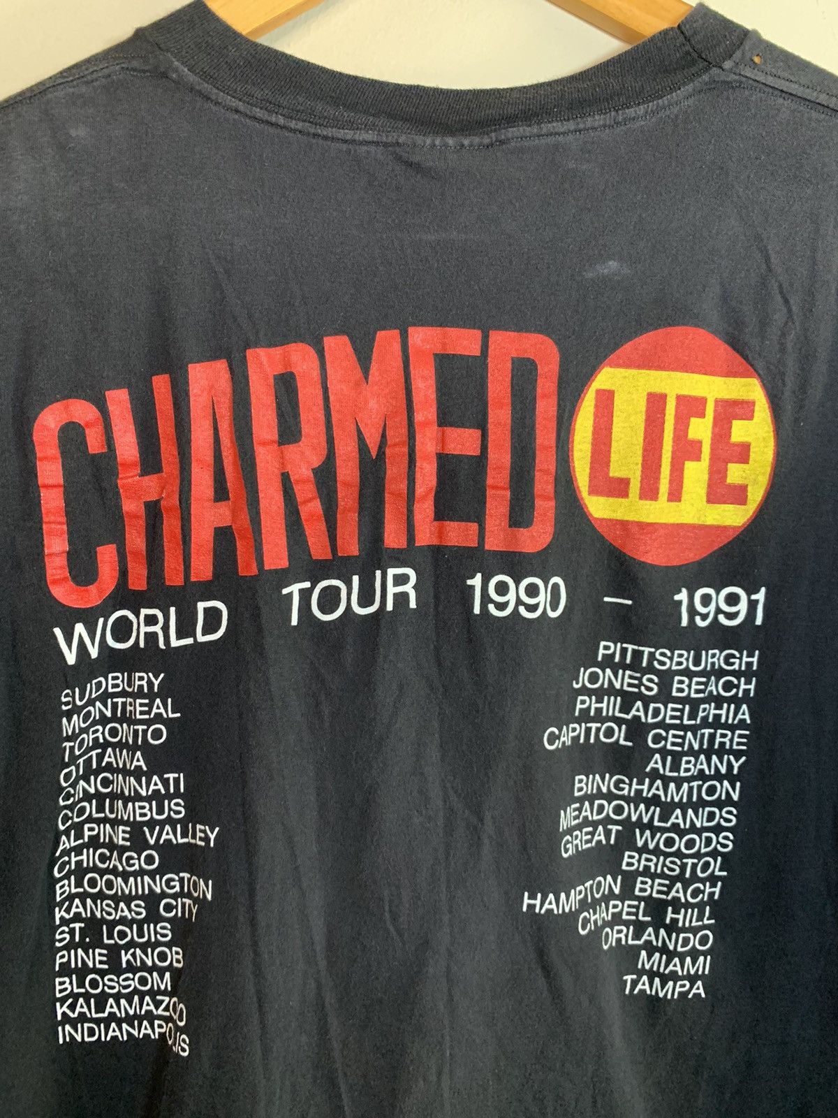 Band Tees × Brockum × Vintage RARE Vintage 1990 Billy Idol Charmed Life Brockum Tour Shirt Size US L / EU 52-54 / 3 - 4 Thumbnail