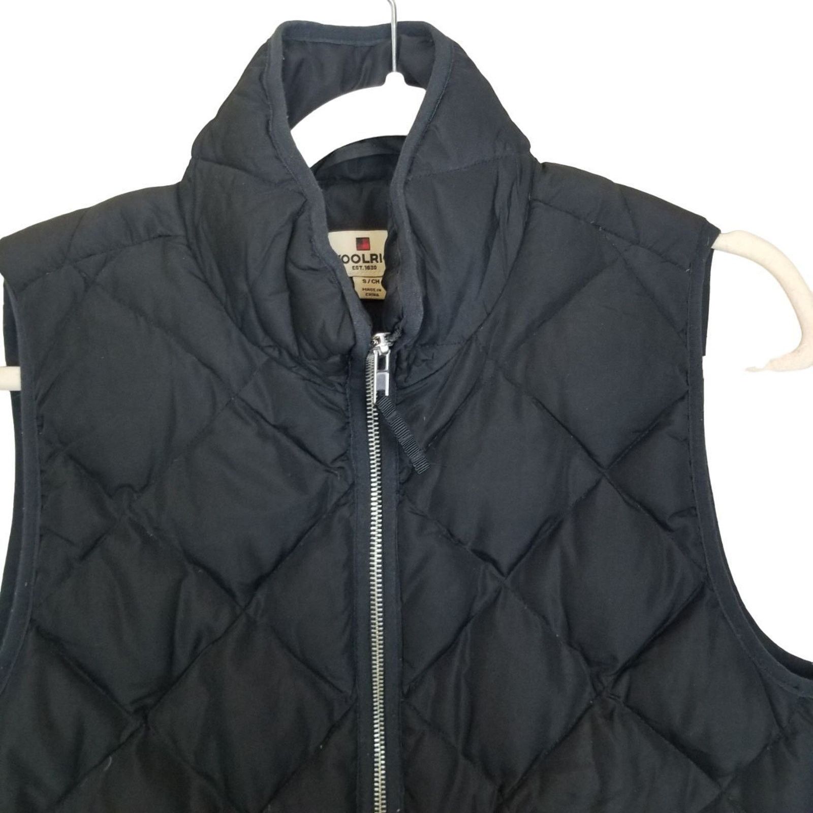 Woolrich Woolen Mills VTG WOOLRICH Womens Gilet Jacket Black Down Puffer Vest S Size S / US 4 / IT 40 - 2 Thumbnail